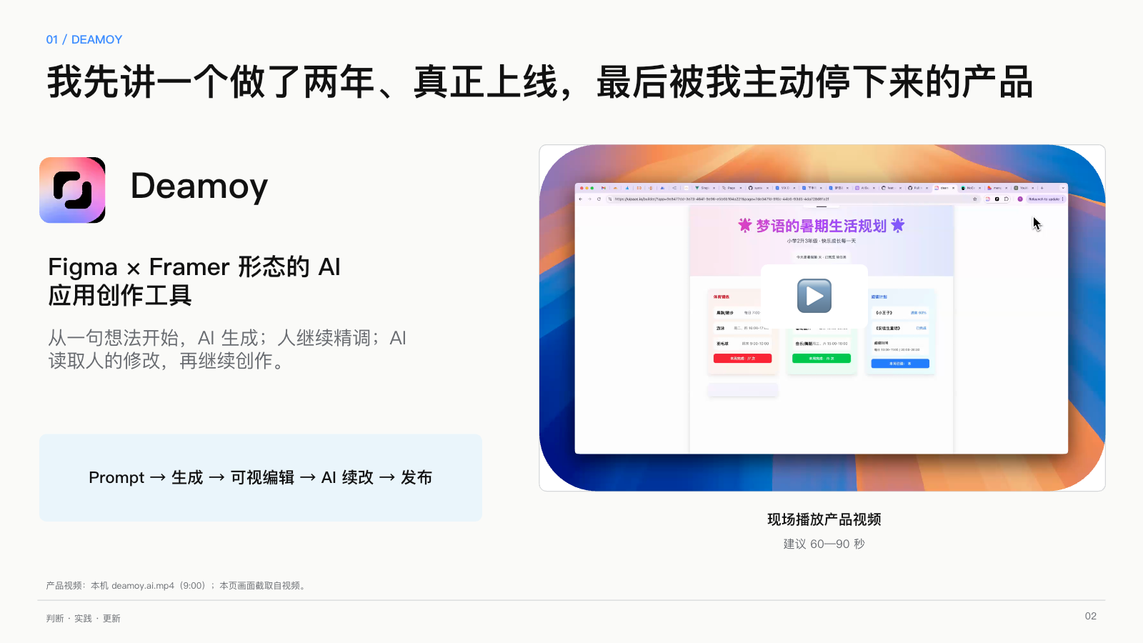 第 2 页：一个做了两年、真正上线，最后被主动停下来的产品